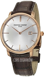 Frederique Constant Classics Srebrny/Skóra Ø40 mm FC-306V4S9
