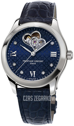 Frederique Constant Ladies Automatic Niebieski/Skóra Ø36 mm FC-310NDHB3B6