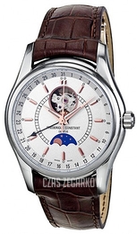Frederique Constant Classics Srebrny/Skóra Ø43 mm FC-335V6B6