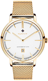 Gant Biały/Stal w odcieniu złota Ø42 mm G109009