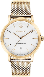 Gant Biały/Stal w odcieniu złota Ø40 mm G122009