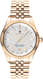 Gant Sussex Biały/Stal w kolorze różowego złota Ø38 mm G171008