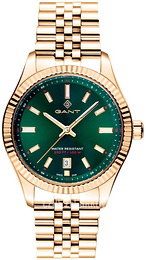 Gant Sussex Zielony/Stal w kolorze różowego złota Ø38 mm G171009