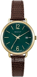 Gant Zielony/Skóra Ø37 mm GT068002