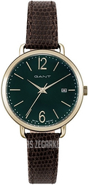 Gant Zielony/Skóra Ø37 mm GT068005