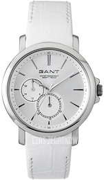 Gant Lauderdale Srebrny/Skóra Ø40 mm W70481