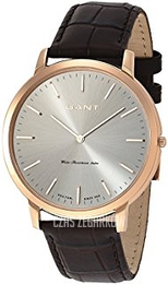 Gant Harrison Srebrny/Skóra Ø42 mm W70603