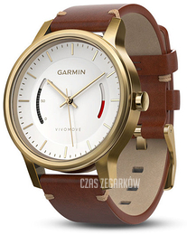 Garmin Vivomove Premium Biały/Skóra Ø42 mm 010-01597-21