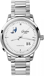 Glashütte Original Senator Srebrny/Skóra Ø40 mm 100-04-13-02-14