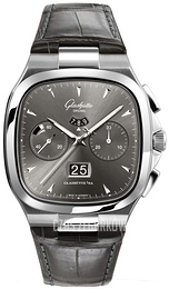 Glashütte Original Senator Szary/Skóra 40x40 mm 37-02-01-02-30