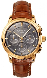 Glashütte Original Senator Szary/Skóra Ø40 mm 39-31-32-41-04