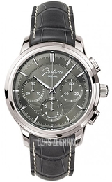 Glashütte Original Senator Szary/Skóra Ø40 mm 39-31-34-42-04