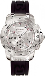 Glashütte Original Sport Evolution Srebrny/Guma Ø42 mm 39-31-44-04-04