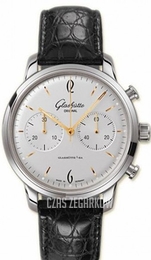 Glashütte Original Senator Sixties Srebrny/Skóra Ø42 mm 39-34-03-22-04