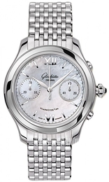 Glashütte Original Lady Serenade Chronograph Biały/Stal Ø38 mm 39-34-12-02-14