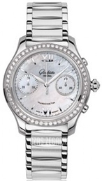 Glashütte Original Lady Serenade Chronograph Biały/Stal Ø38 mm 39-34-12-12-34