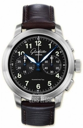 Glashütte Original Senator Czarny/Skóra Ø44 mm 39-34-17-17-04