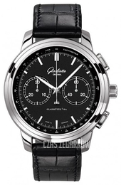 Glashütte Original Star Chronograph XL Czarny/Skóra Ø44 mm 39-34-20-42-04