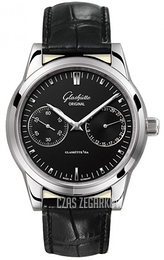 Glashütte Original Senator Czarny/Skóra Ø40 mm 39-58-01-02-04