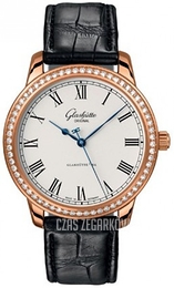 Glashütte Original Senator Srebrny/Skóra Ø40 mm 39-59-01-15-04