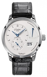 Glashütte Original Pano Reverse Srebrny/Skóra Ø40 mm 65-01-22-12-04