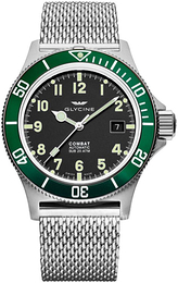 Glycine Combat Czarny/Stal Ø42 mm GL0091