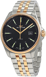 Glycine Combat Czarny/Stal w kolorze różowego złota Ø43 mm GL0103