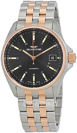 Glycine Combat Czarny/Stal w kolorze różowego złota Ø36 mm GL0107