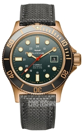 Glycine Combat Zielony/Skóra Ø42 mm GL0281