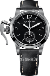 Graham Chronofighter Czarny/Skóra Ø42 mm 2CXAS.B02A