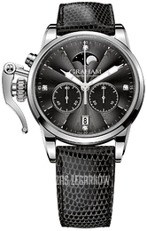 Graham Chronofighter Czarny/Skóra Ø36 mm 2CXBS.B04A