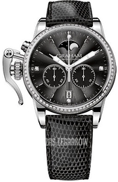 Graham Chronofighter Czarny/Skóra Ø36 mm 2CXCS.B04A