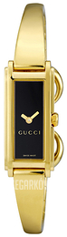 Gucci G- Frame Czarny/18 karatowe żółte złoto YA109524