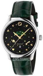 Gucci G-Timeless Czarny/Skóra Ø40 mm YA126326