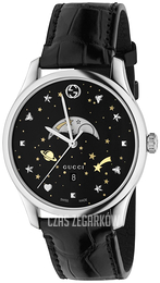 Gucci G-Timeless Czarny/Skóra Ø40 mm YA126327