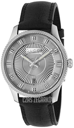 Gucci G-Timeless Srebrny/Skóra Ø40 mm YA126338