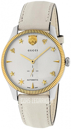 Gucci G-Timeless Biały/Skóra Ø40 mm YA126348