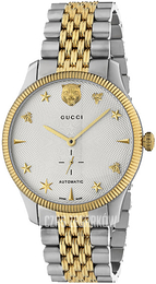 Gucci G-Timeless Biały/Stal w odcieniu złota Ø40 mm YA126356
