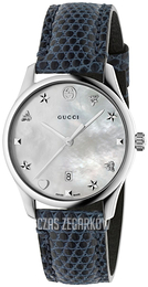 Gucci G-Timeless Srebrny/Skóra Ø36 mm YA1264049