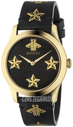 Gucci G-Timeless Czarny/Skóra Ø38 mm YA1264055