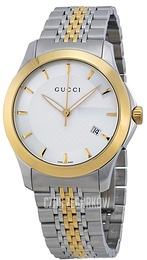 Gucci G-Timeless Srebrny/Stal w odcieniu złota Ø38 mm YA126409