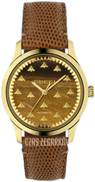 Gucci G-Timeless Brązowy/Skóra Ø38 mm YA1264121