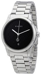 Gucci G-Timeless Czarny/Stal Ø38 mm YA126460