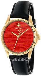 Gucci G-Timeless Czerwony/Skóra Ø38 mm YA126464