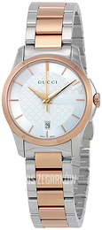 Gucci G-Timeless Srebrny/Stal w kolorze różowego złota Ø27 mm YA126564