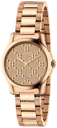 Gucci G-Timeless Różowe złoto/Stal w kolorze różowego złota Ø27 mm YA126567