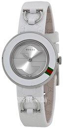 Gucci U-Play Srebrny/Skóra Ø27 mm YA129509