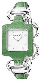 Gucci 130 MD Biały/Stal 25x25 mm YA130410