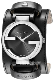 Gucci Interlocking Czarny/Skóra Ø42 mm YA133201
