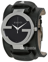 Gucci Interlocking Czarny/Skóra Ø42 mm YA133203